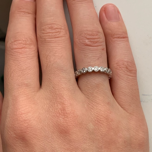 925 Silver Rings Round Cut White sapphire - Picture 5 of 8